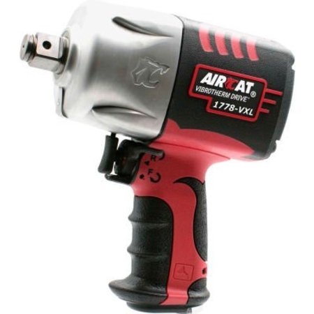 FLORIDA PNEUMATIC Aircat Vibrotherm Air Impact Wrench, 3/4" Drive Size, 1700 Max Torque 1778-VXL